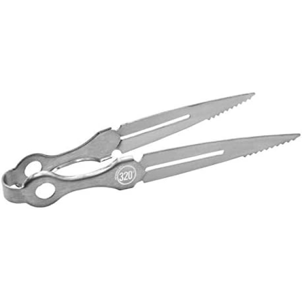 320° Premium Shisha Hookah Tongs for Coal Charcoal - Silver Metal - in Gift Box - Image 3