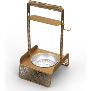320° Stainless Steel Charcoal Coal Holder - Gold& Silver