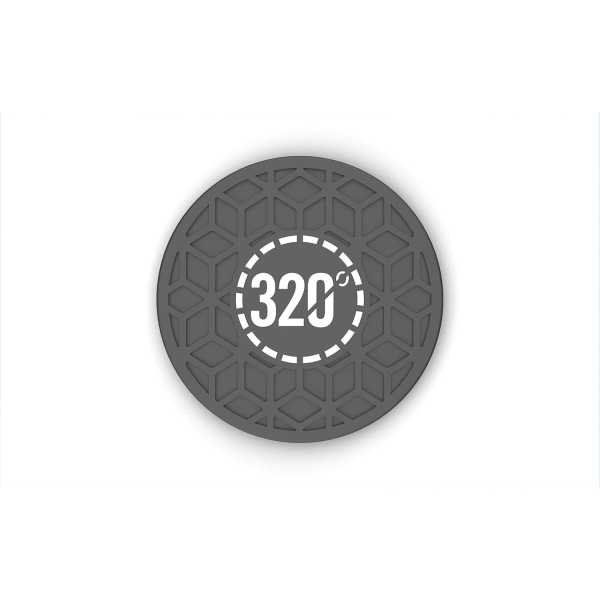 320° Base Mat Protector - 230mm Diameter (Black & Gold) - Image 4