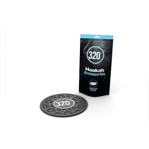 320° Base Mat Protector - 230mm Diameter (Black & Gold)