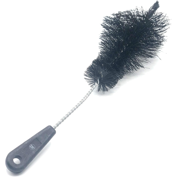 320° Hookah Shisha Wide Bowl Base Cleaning Brush - Black - Image 2