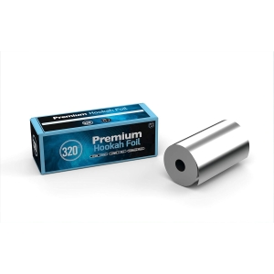 320° Premium Aluminium Shisha Hookah Tin Foil - Extra Thick Rolls - 180mm Wide - 25m Length - 40 Micron Thick ! Nicotine Free