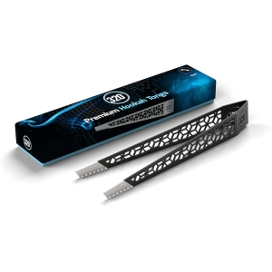 320° Premium Tongs for Coal Charcoal - Stainless Steel - Black - in Gift Box