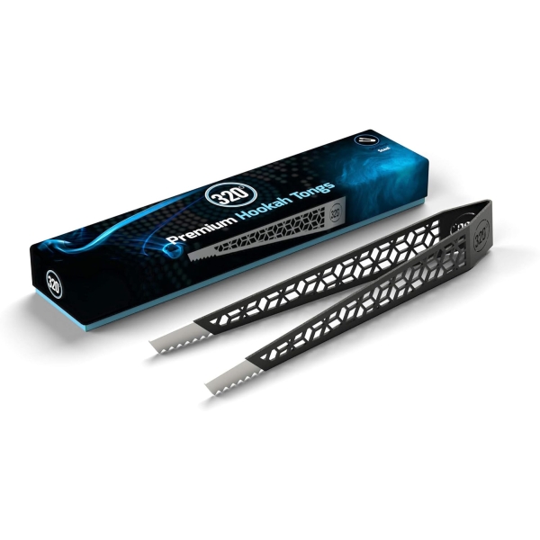 320° Premium Tongs for Coal Charcoal - Gold - in Gift Box