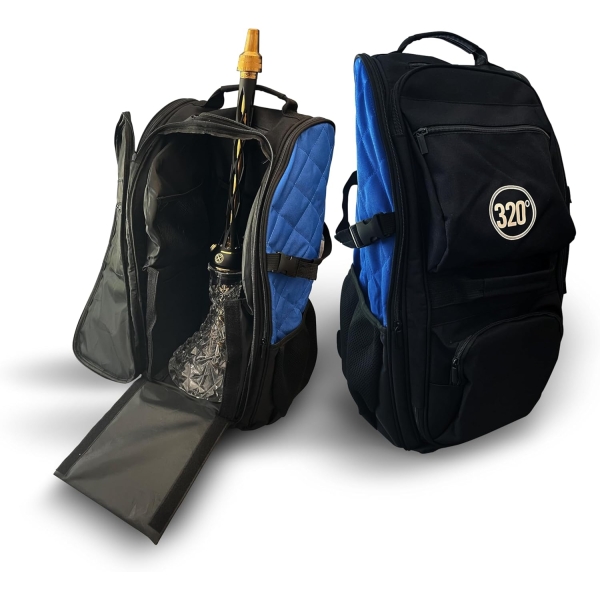 320º Shisha Hookah Large Storage Travel Bag Carry Case Backpack - 14 Compartments