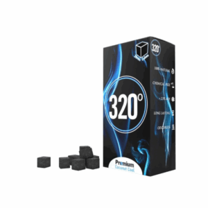 320° 4kg Coconut Shisha Charcoal coal (25mm Cube) for Hookah & BBQ 4 kg - 288 Cubes