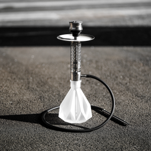 Smoke Connoisseur x 320 Bespoke Mist Velocity Restriction Hookah - Matte white 320 Base
