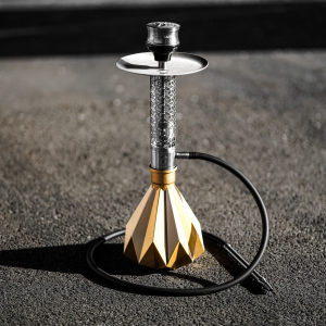 Smoke Connoisseur x 320 Bespoke Mist Velocity Restriction Hookah - Matte Gold 320 Base