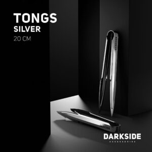 Darkside Shisha Tongs V2 - Silver 20cm