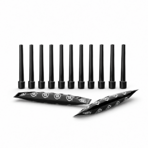 320º Disposable Shisha Hookah Black Mouth Tips – Pack of 100.
